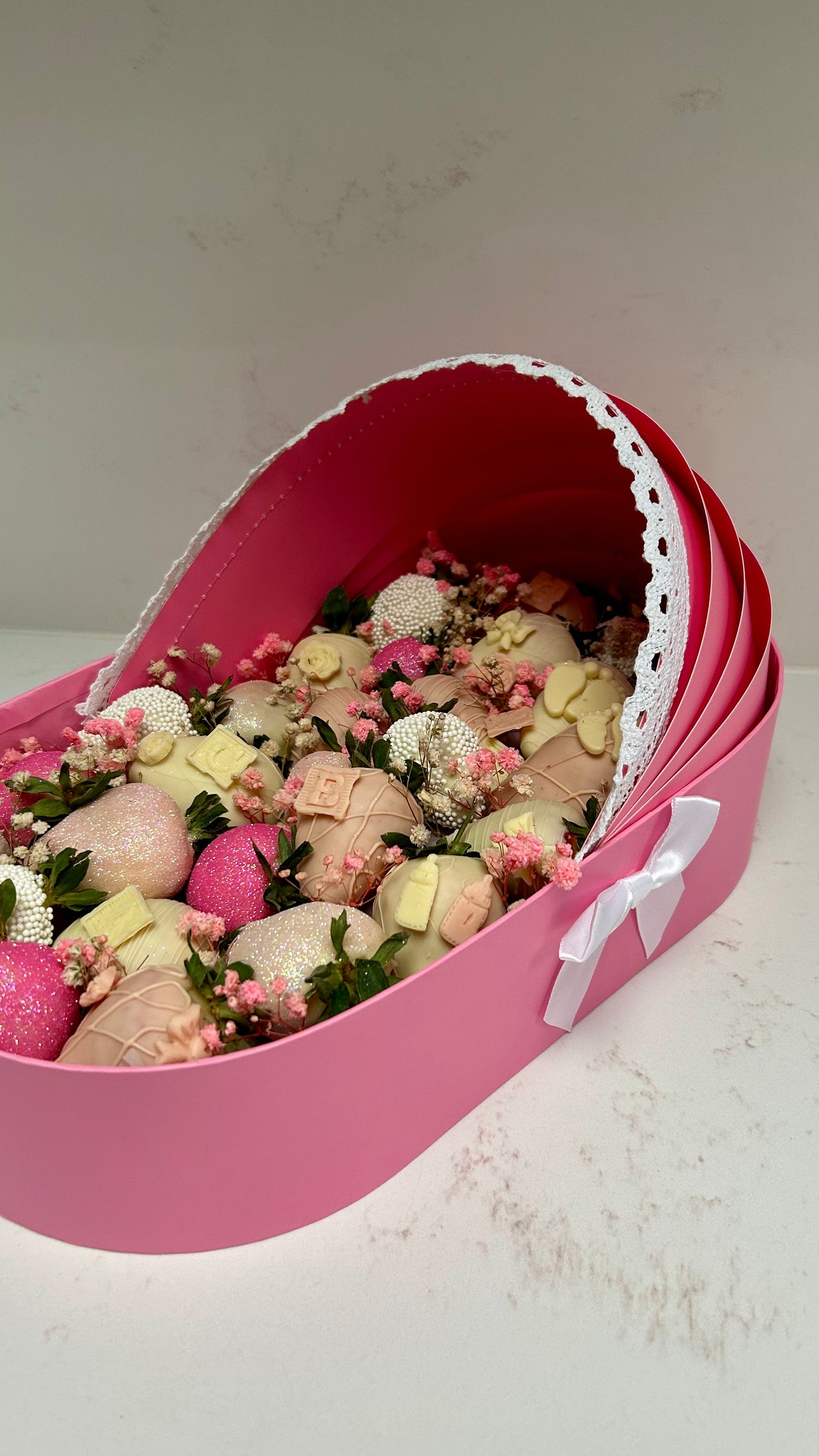Chocolate Strawberry Crib Basket