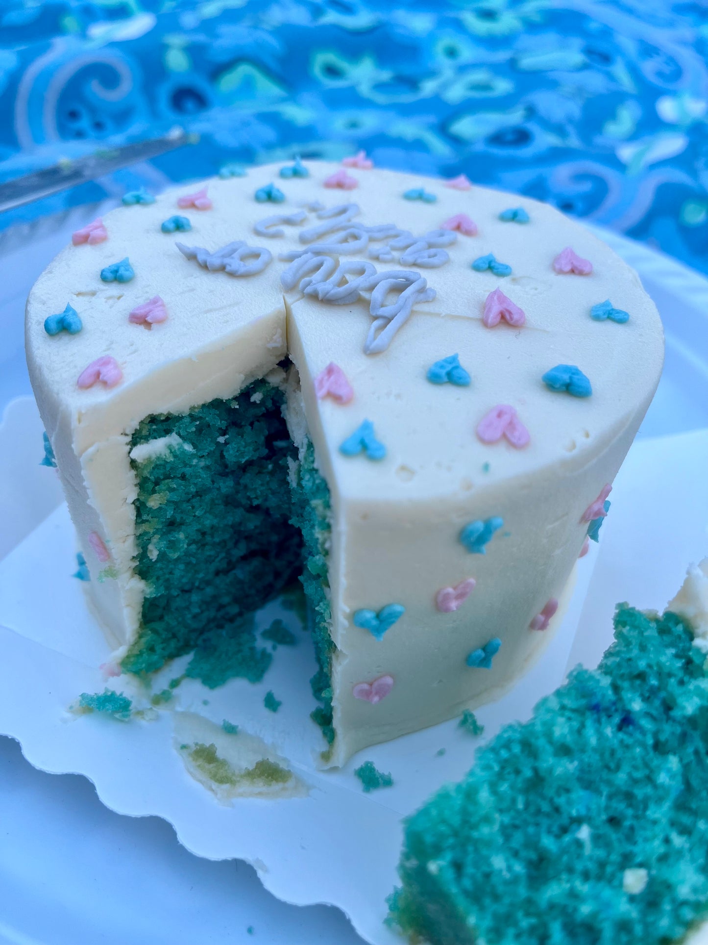 Gender Reveal Cake