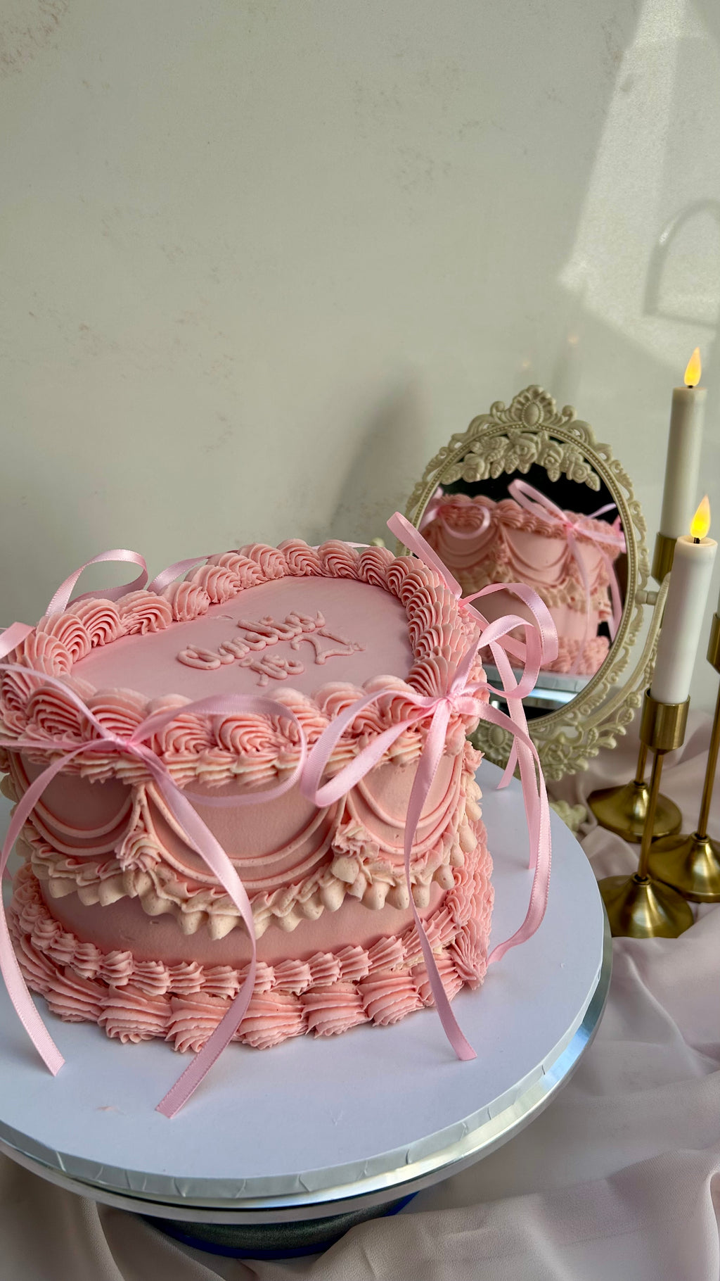 Vintage Heart Cake