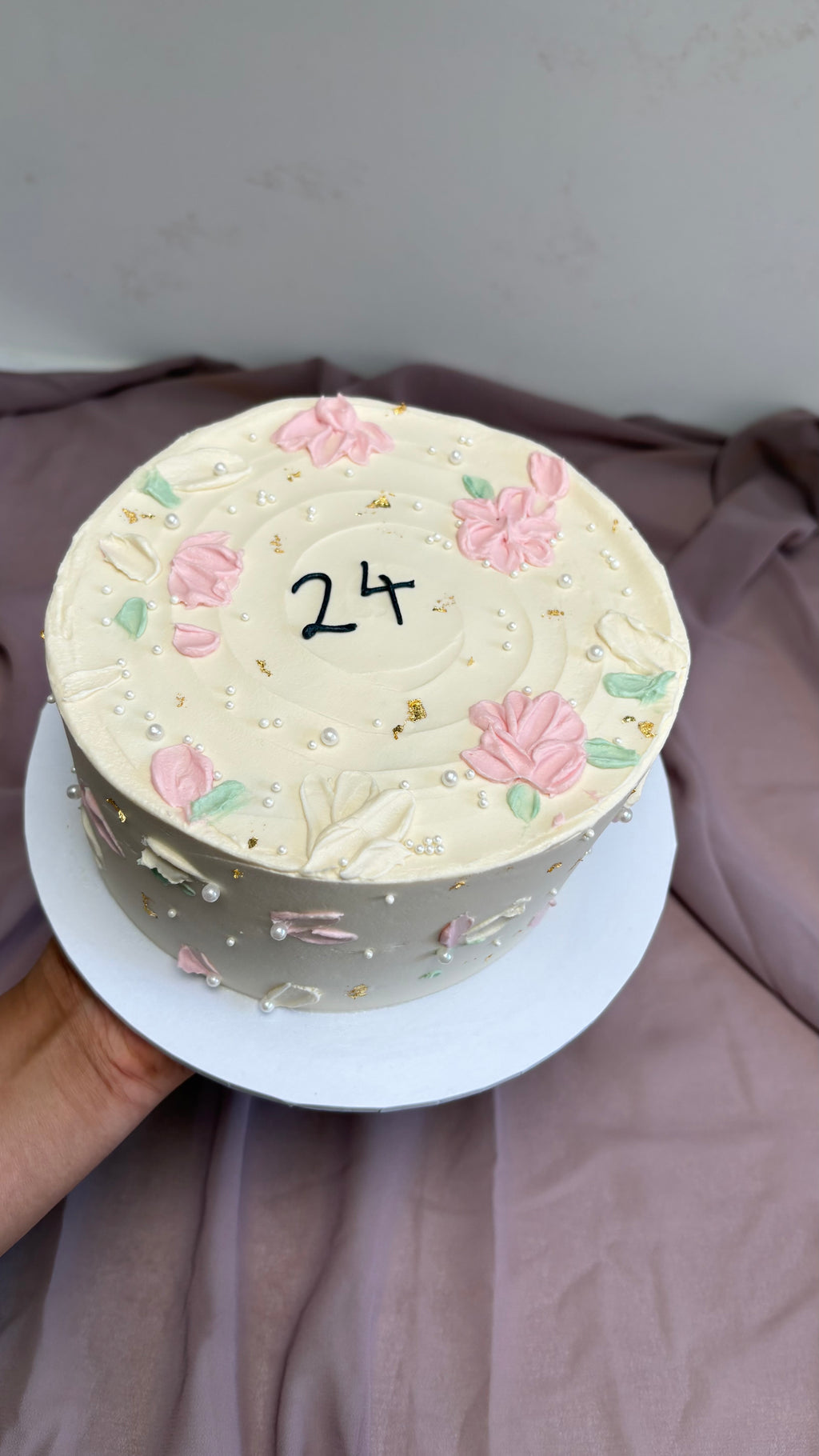 The Floral Canvas Cake