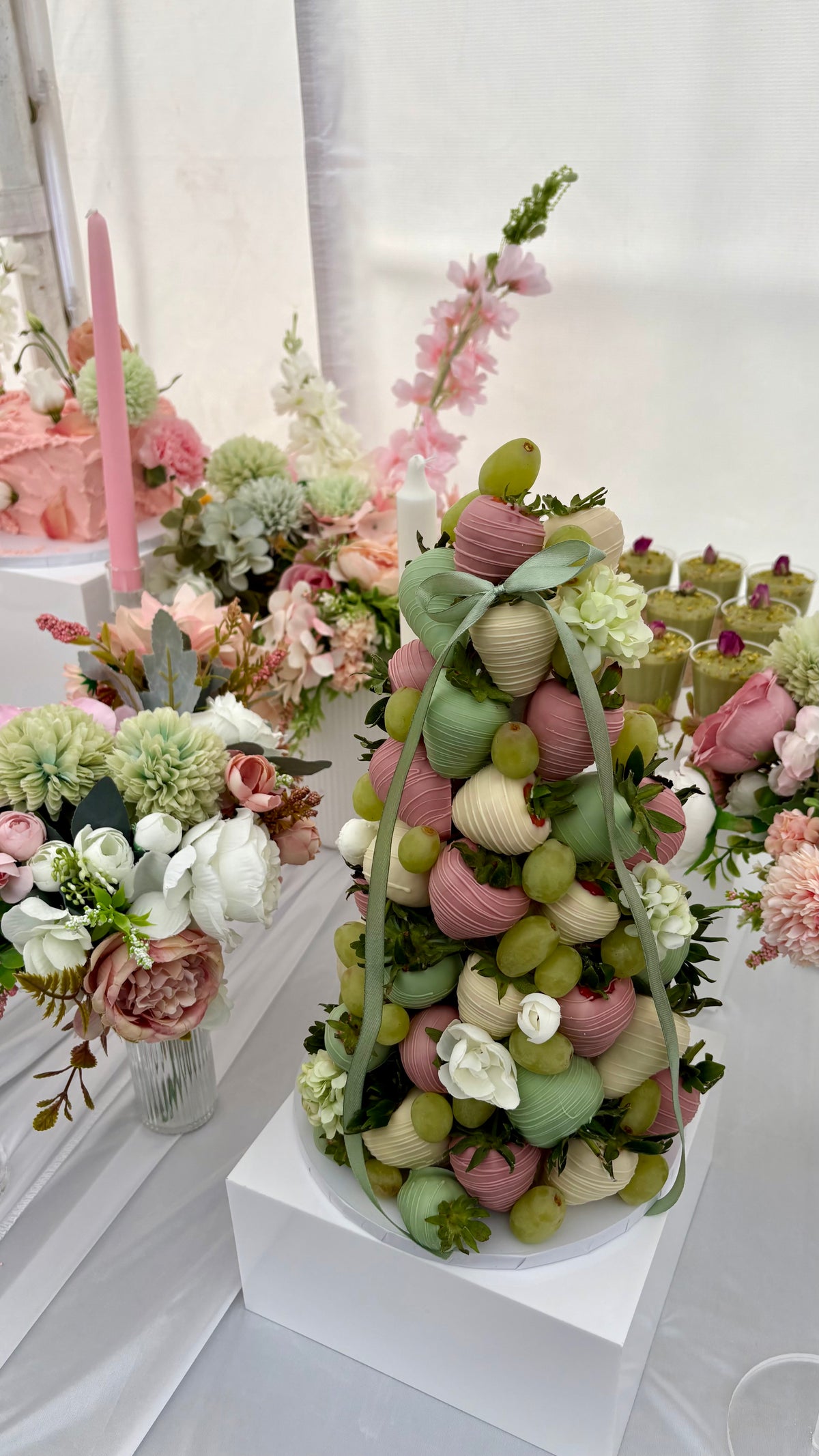Chocolate Strawberry Tower - Tall