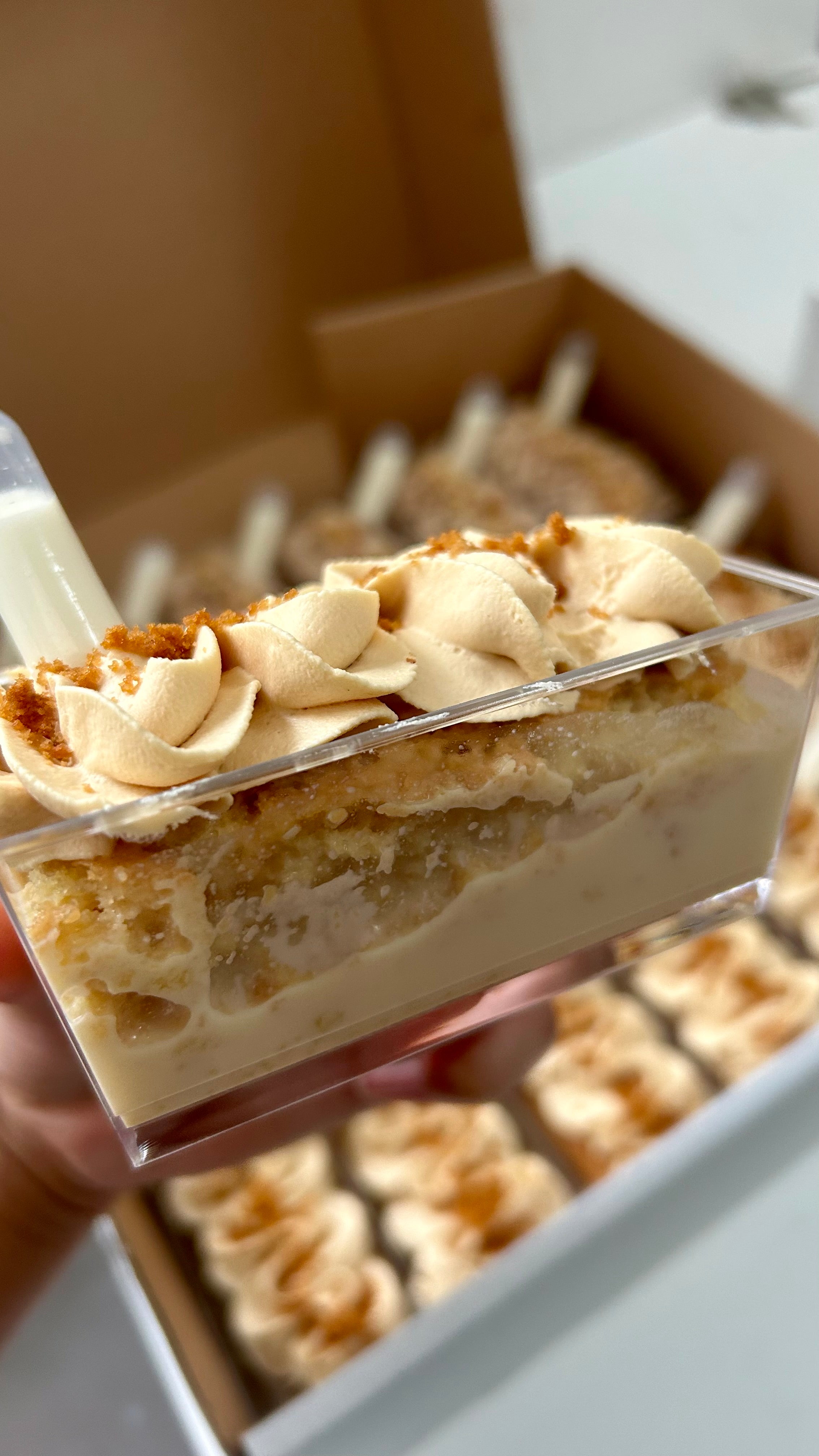 Milk Cake Rectangle Cups
