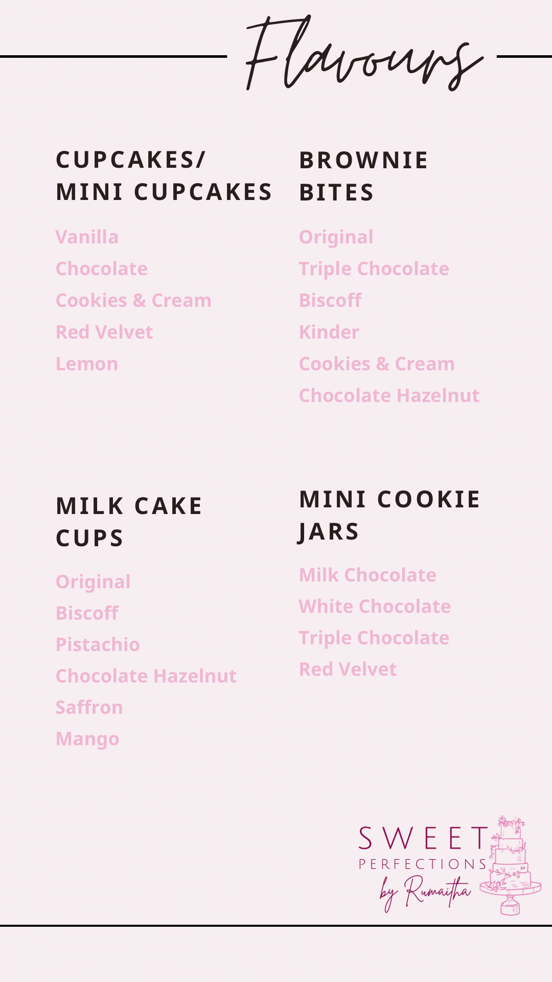 15 Guests - Custom Dessert Package